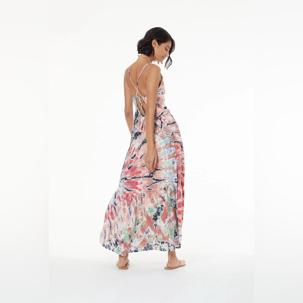 YOUNG FABULOUS & BROKE Haisey Sun Dress Tie-Dye Maxi Size S EUC Boho Festival - Picture 11 of 13